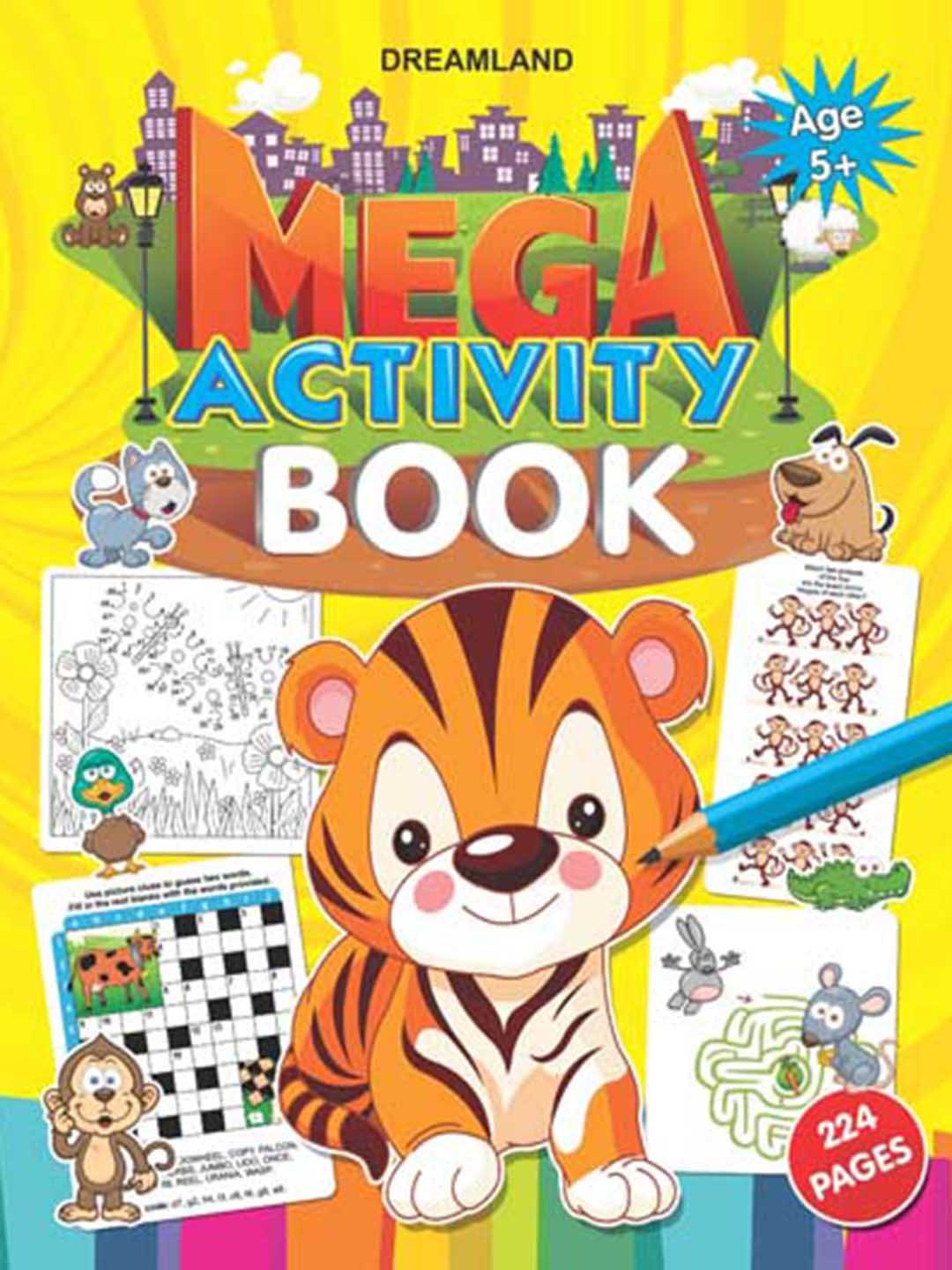 

Dreamland Kids Printed Mega Activity Book, Yellow