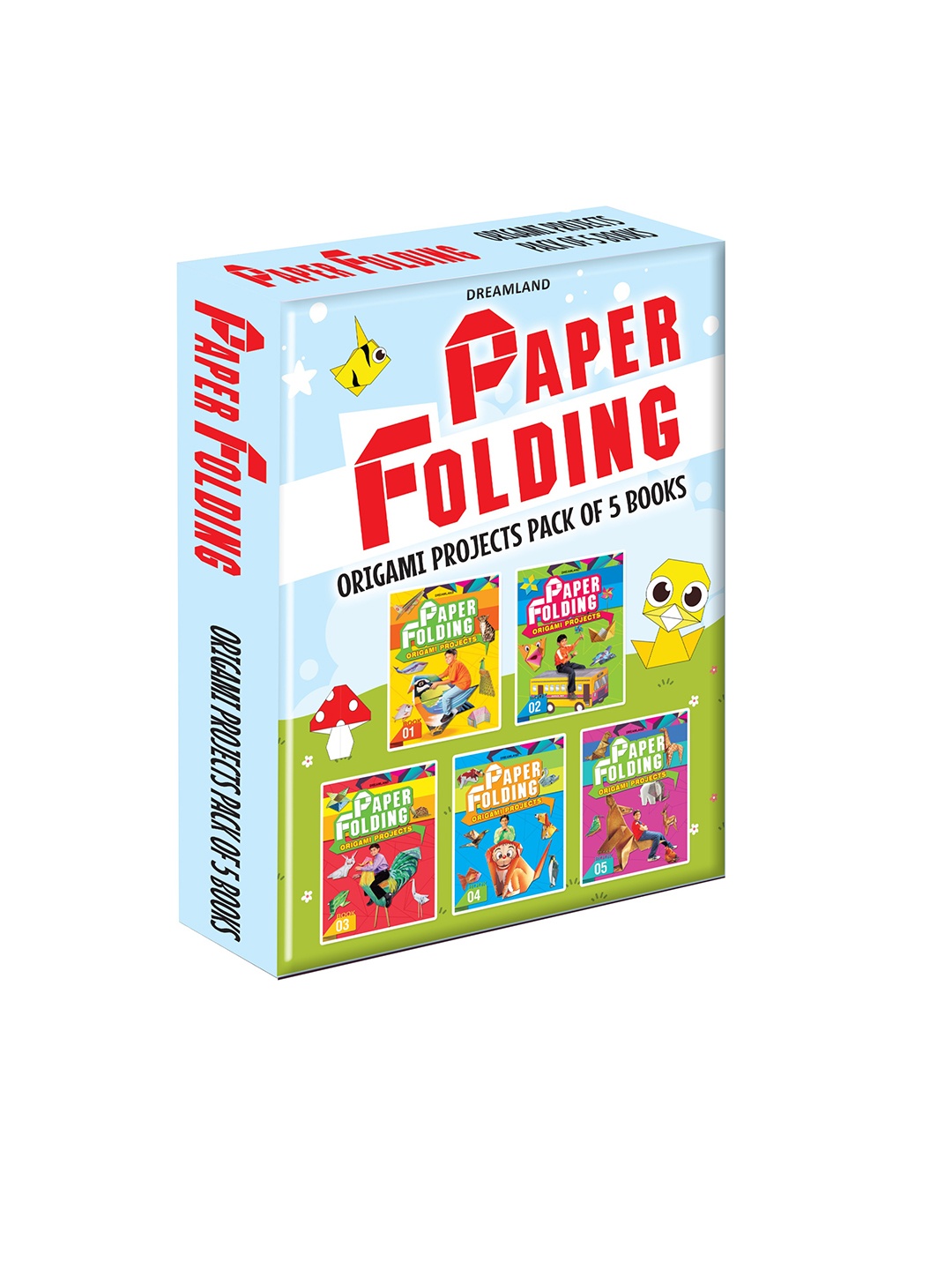 

Dreamland Kids Set Of 5 Printed Paper Folding Titles, Blue