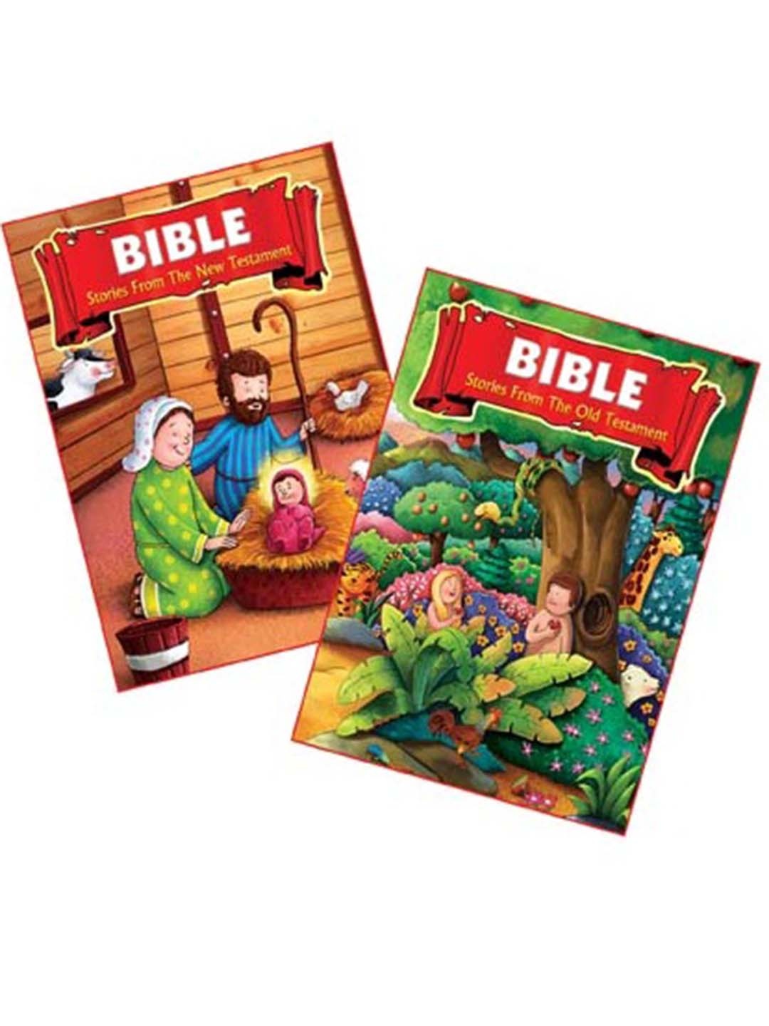 

Dreamland Kids Set Of 2 Printed Bible Books, Green
