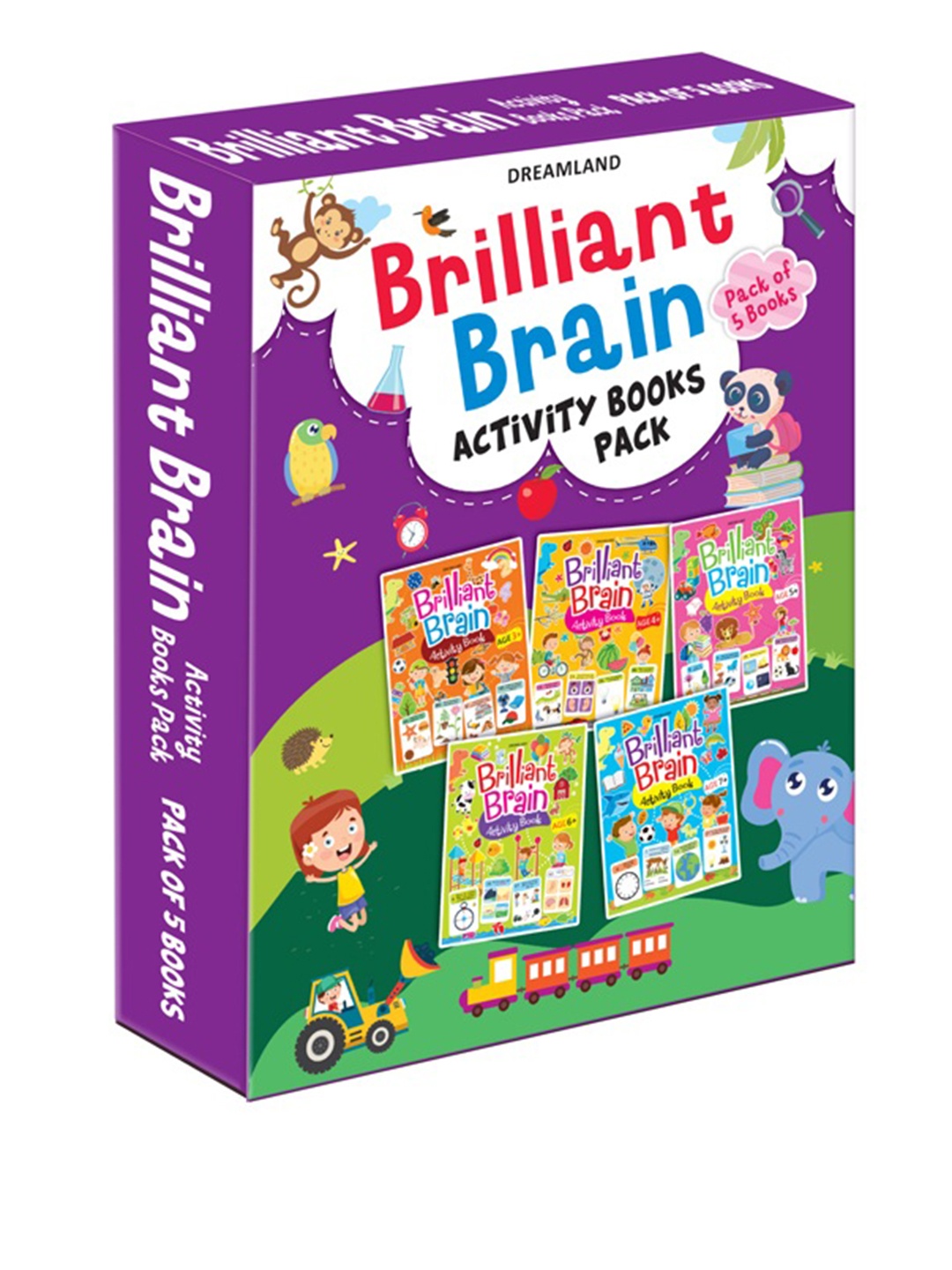 

Dreamland Brilliant Brain Activity Books -5 Titles, White