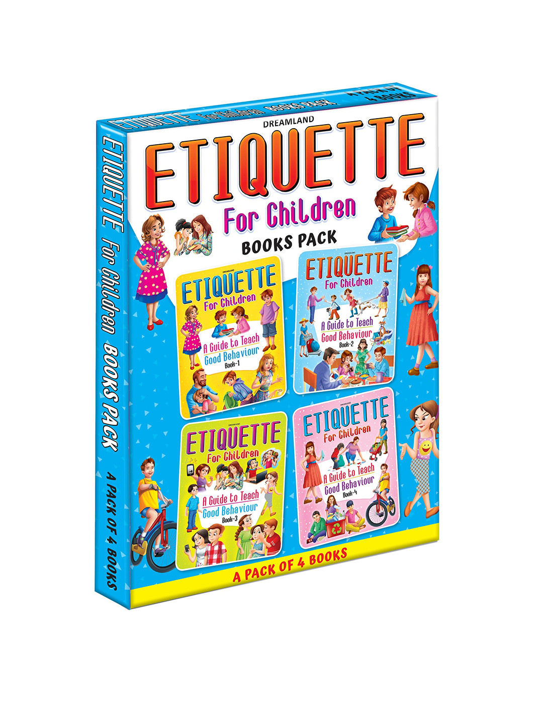 

Dreamland Kids Etiquette for Children Books -4 Titles, Blue
