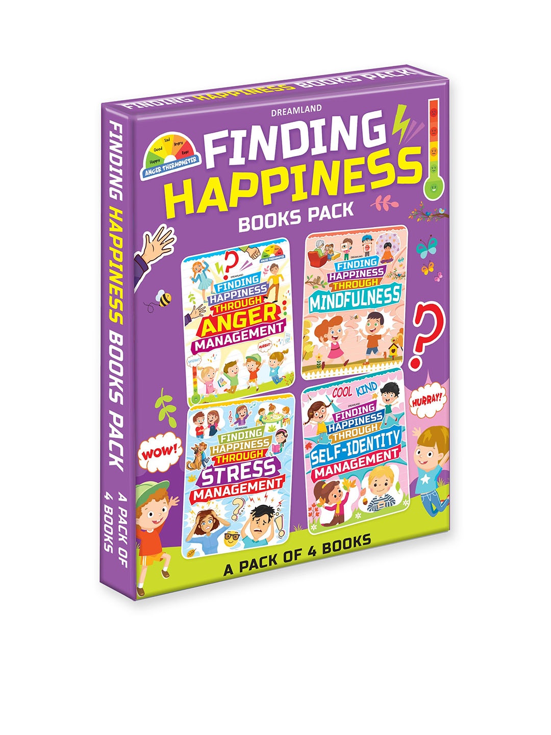 

Dreamland Set Of 4 Finding Happiness Books Learning and Development Toys, Purple
