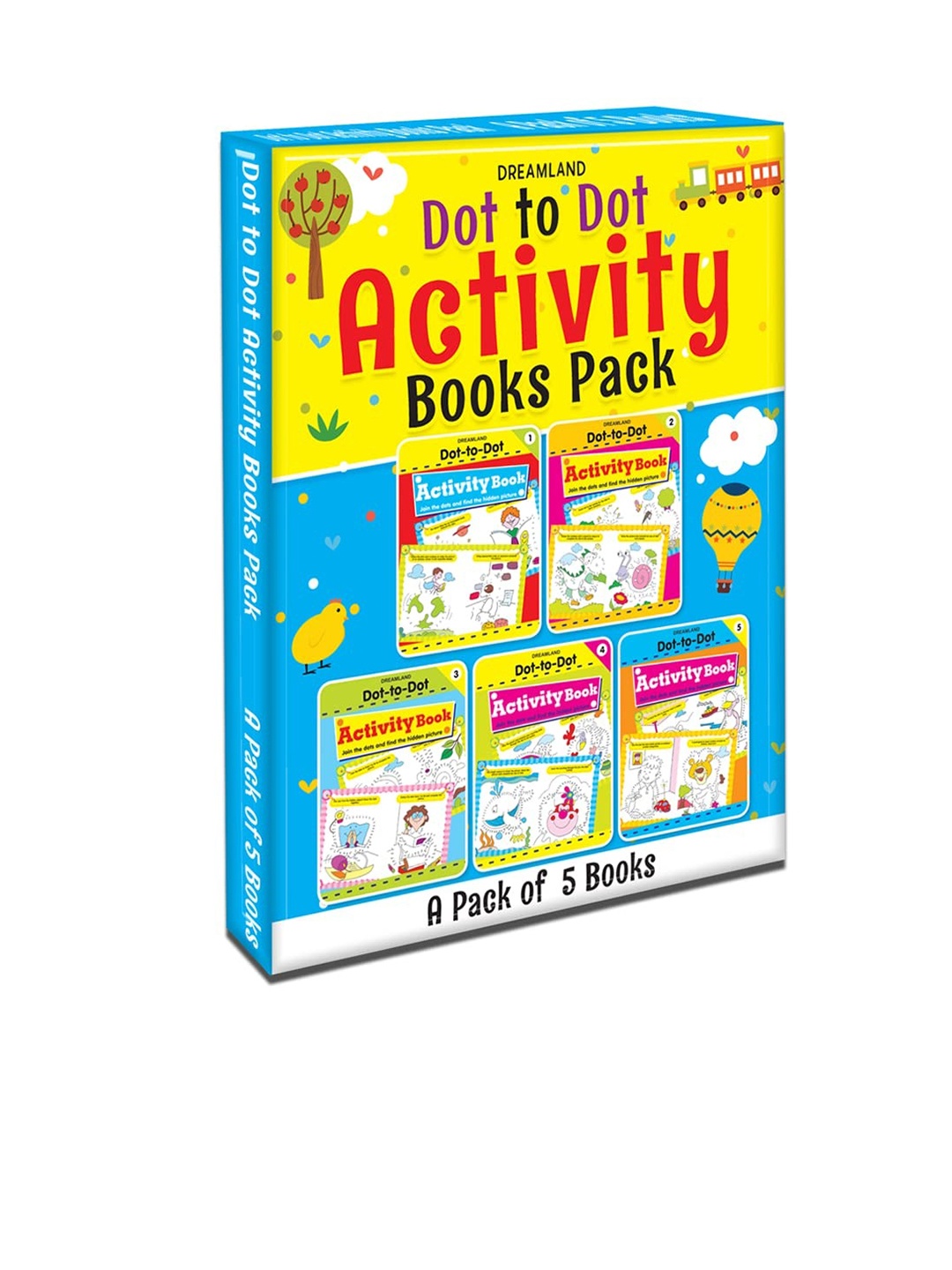 

Dreamland Pack Of 5 Fun With Dot To Dot School Essentials-5 Titles, Yellow
