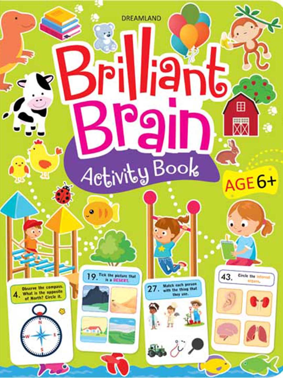 

Dreamland Kids Brilliant Brain Interactive & Activity Book, Green