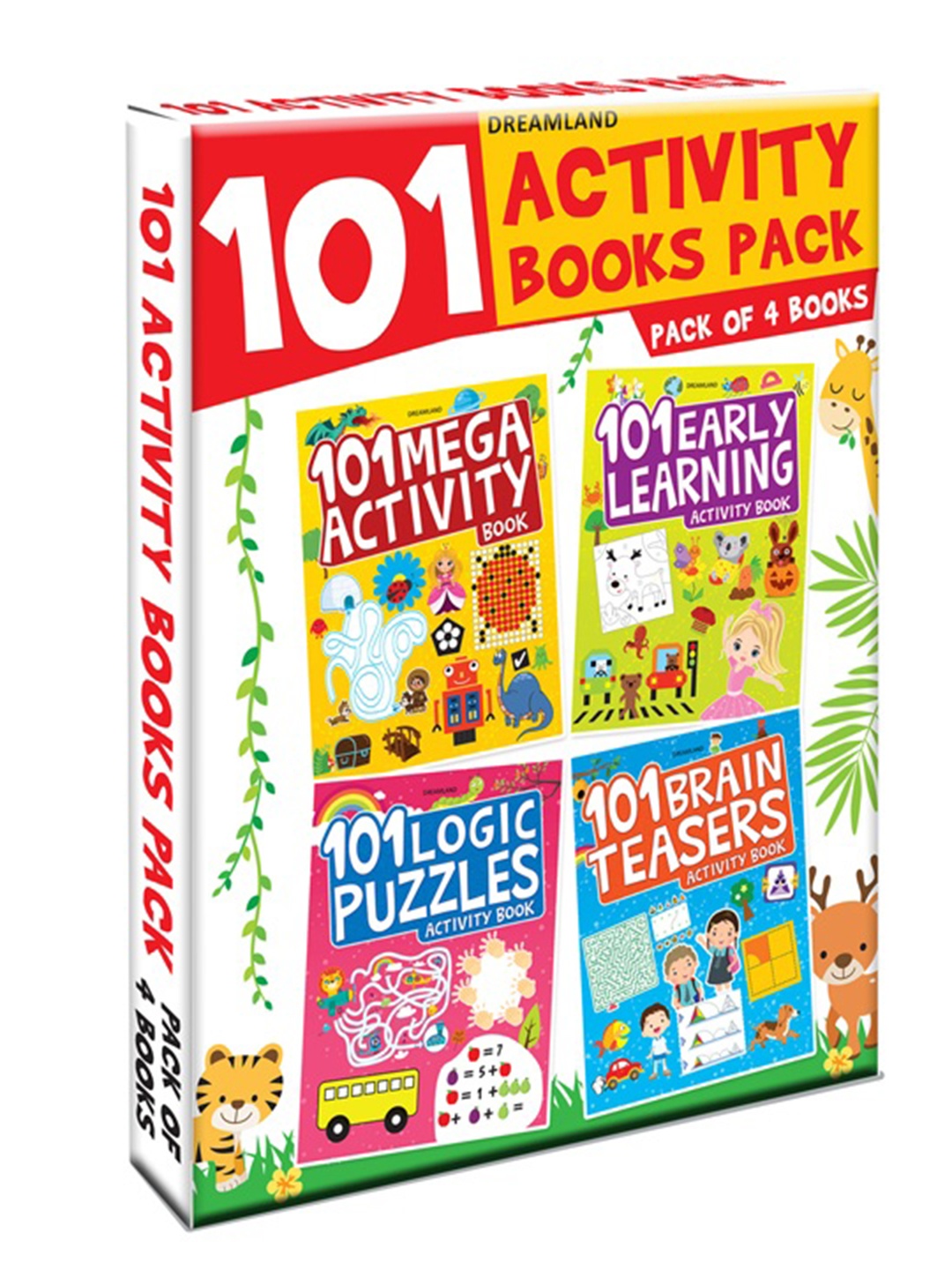 

Dreamland Kids Pack Of 4 101 Activity Books, Blue
