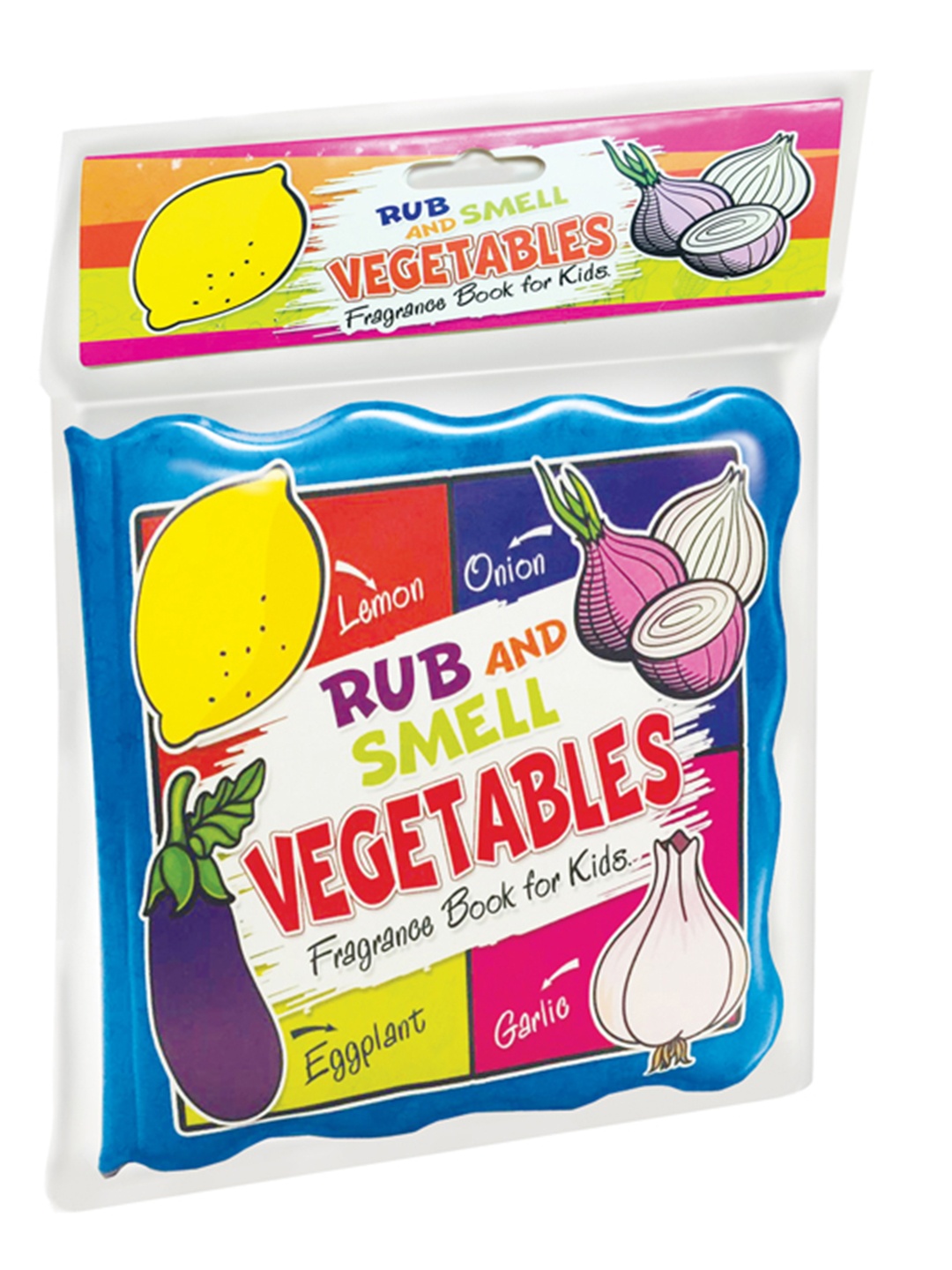 

Dreamland Kids Rub & Smell Vegetables Book, Blue