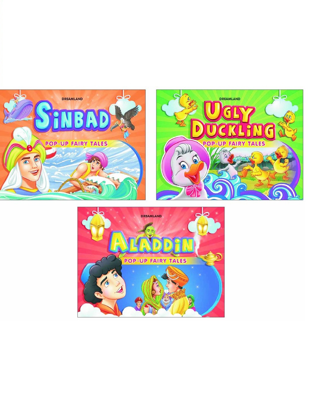 

Dreamland Kids Set Of 3 Pop Up Fairy Tales (3 titles), Orange