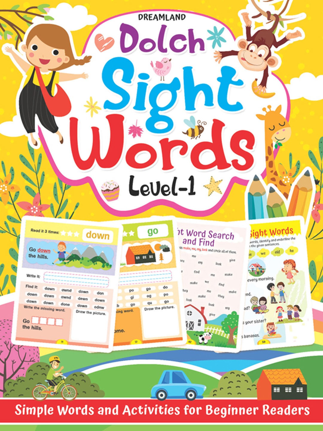 

Dreamland Kids Dolch Sight Words Level 1 Book, Yellow