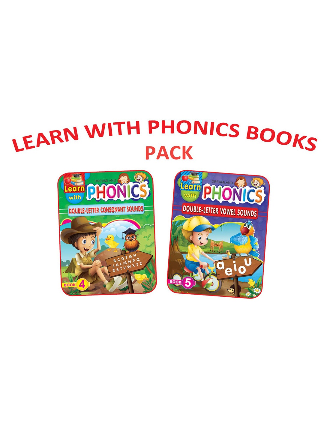 

Dreamland Kids Set of 2 Learn with Phonics Early Learning Book, Blue