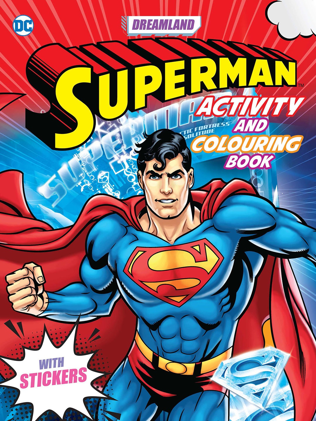 

Dreamland Kids Superman Activity And Colouring Book, Red