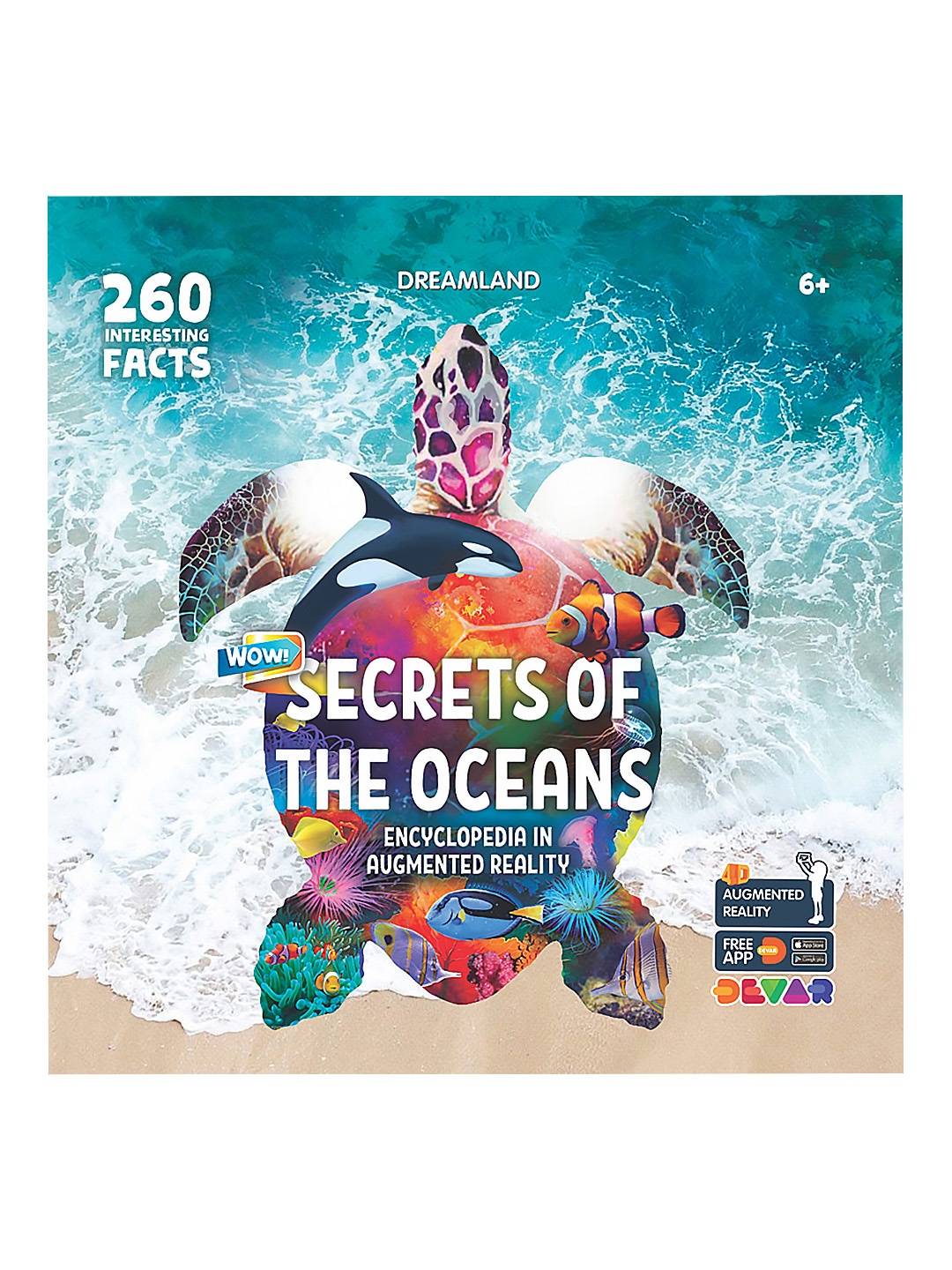 

Dreamland Kids Secrets Of The Oceans- Wow Encyclopedia In Augmented Reality Book, Blue