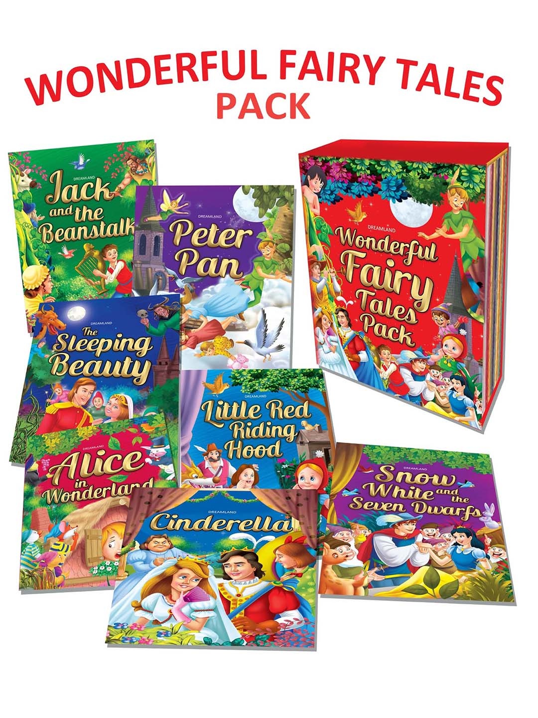 

Dreamland Kids Pack Of 10 Wonderful Fairy Tales, Green