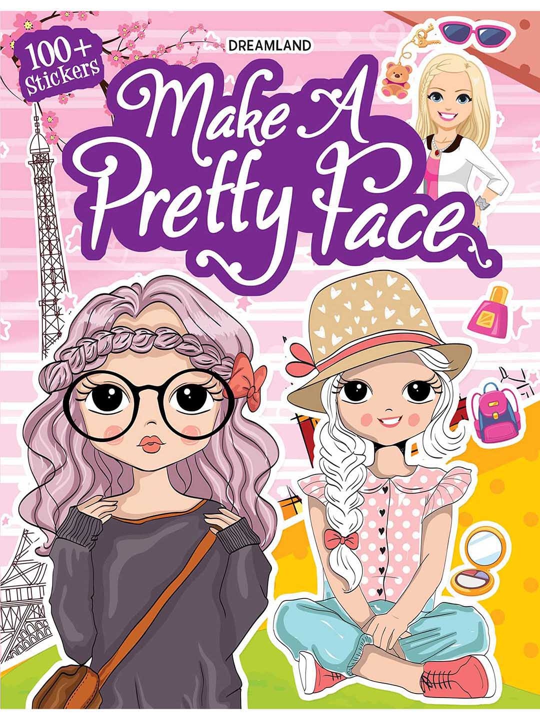 

Dreamland Make A Pretty Face with 100+ Stickers, Purple