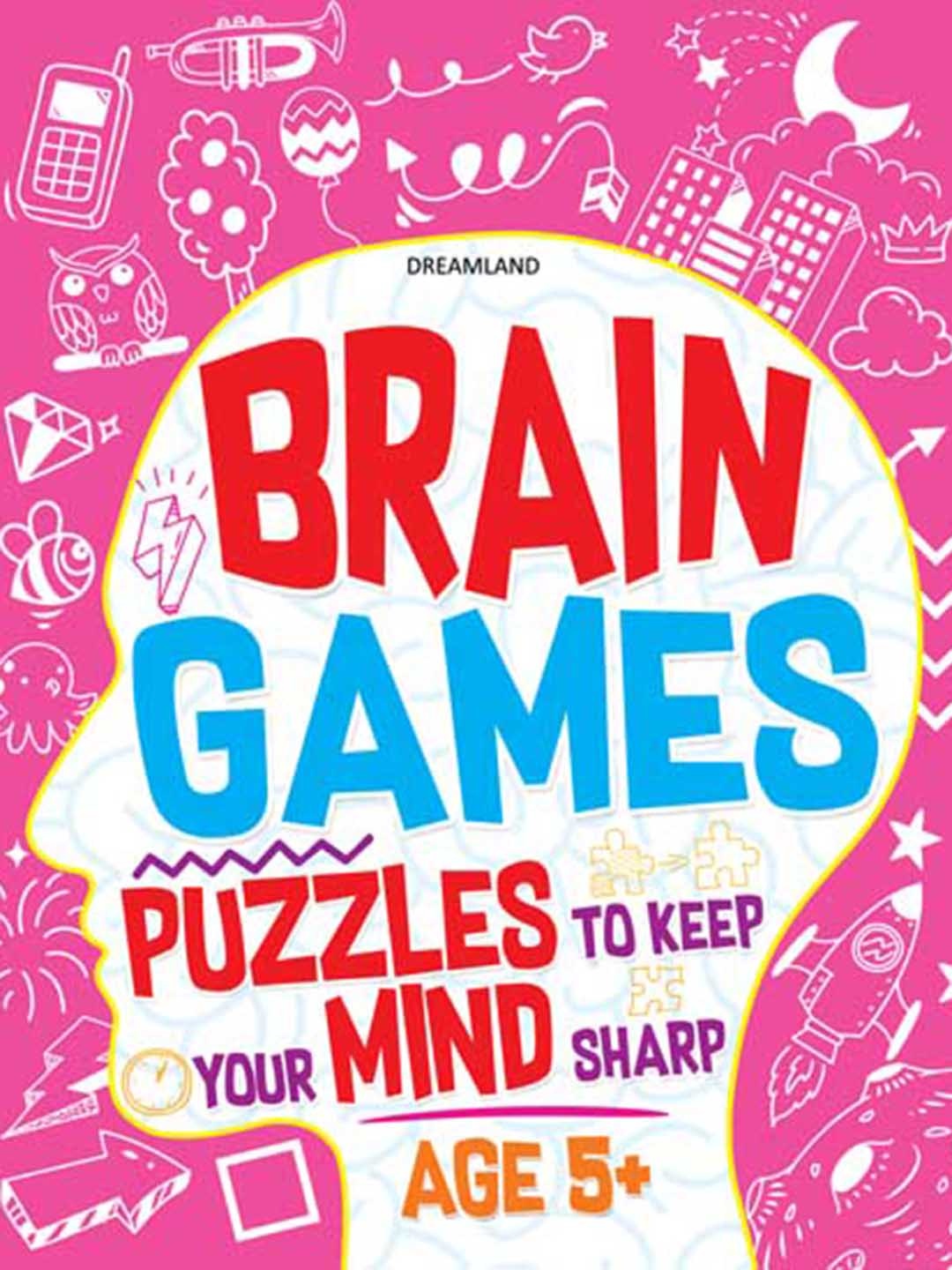 

Dreamland Kids Brain Games Book, Pink