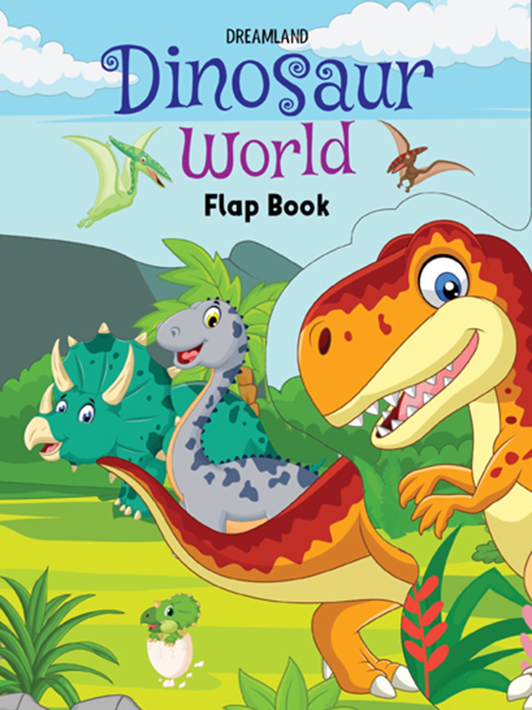 

Dreamland Kids Flap Book- Dinosaur World, Green