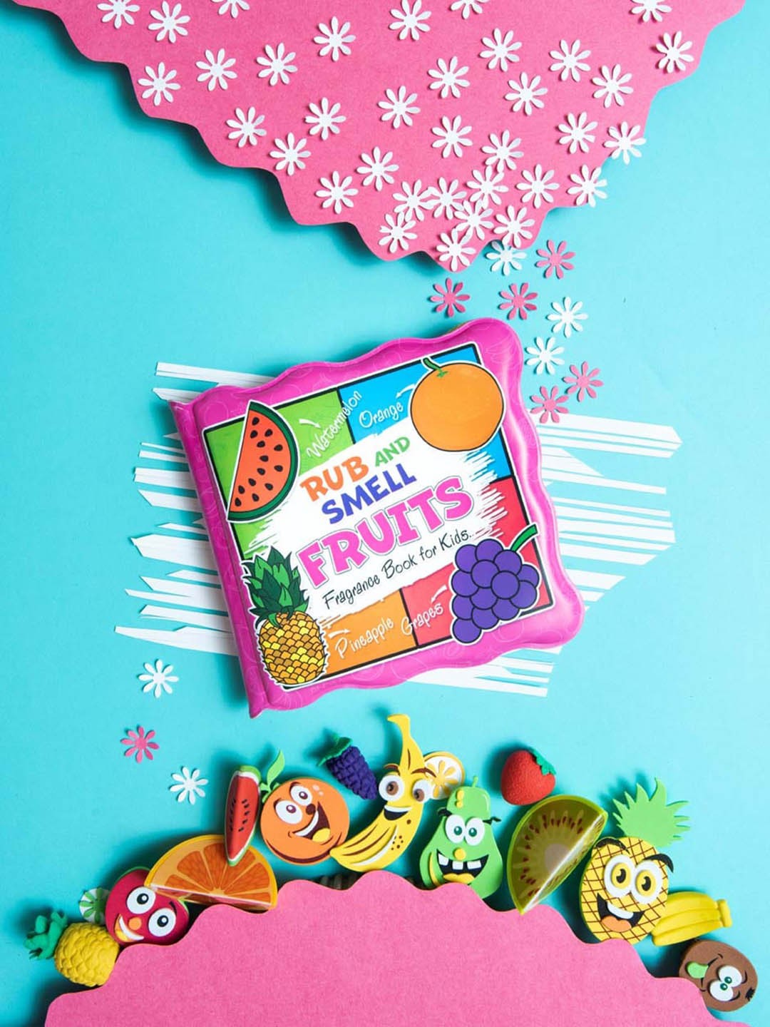 

Dreamland Rub And Smell - Fruits Fragrance Book For Kids, Pink