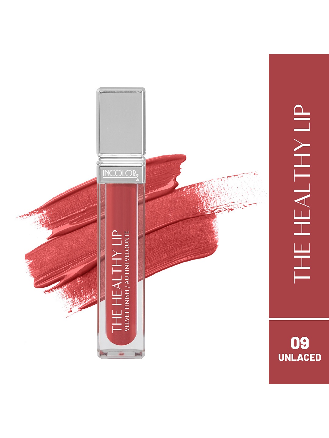 

INCOLOR The Healthy Lip Liquid Matte Lip Gloss - 8ml - Unlaced 09, Pink
