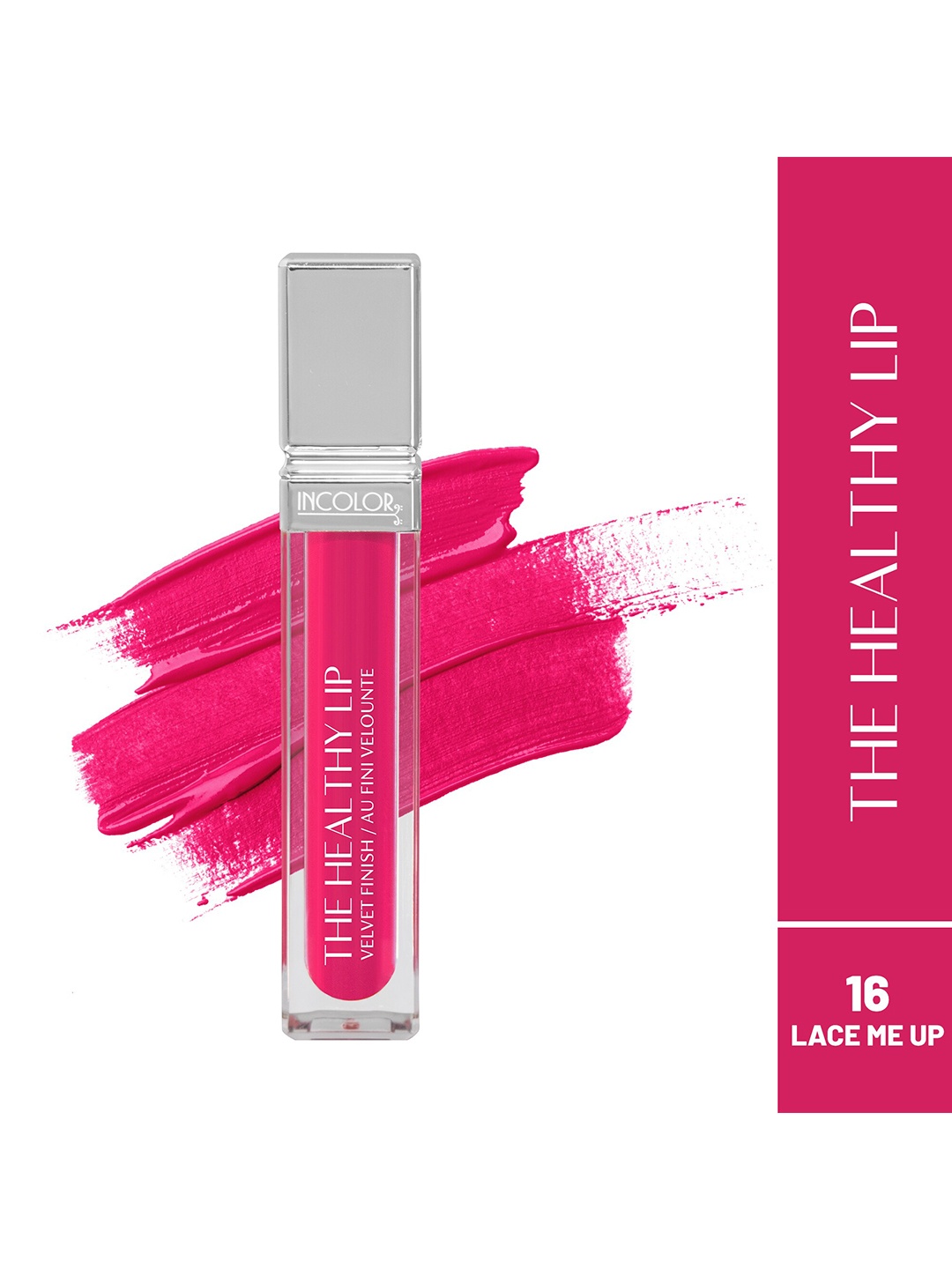 

INCOLOR The Healthy Lip Velvet Finish Lip Gloss - 8ml - Lace Me Up 16, Pink