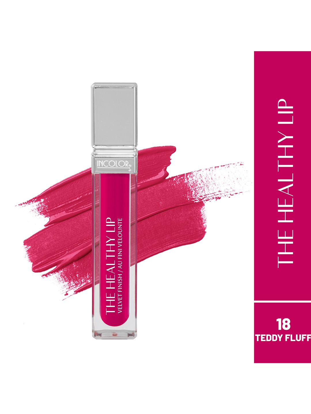 INCOLOR The Healthy Lip Velvet Finish Lip Gloss - 8ml - Teddy Fluff 18, Pink