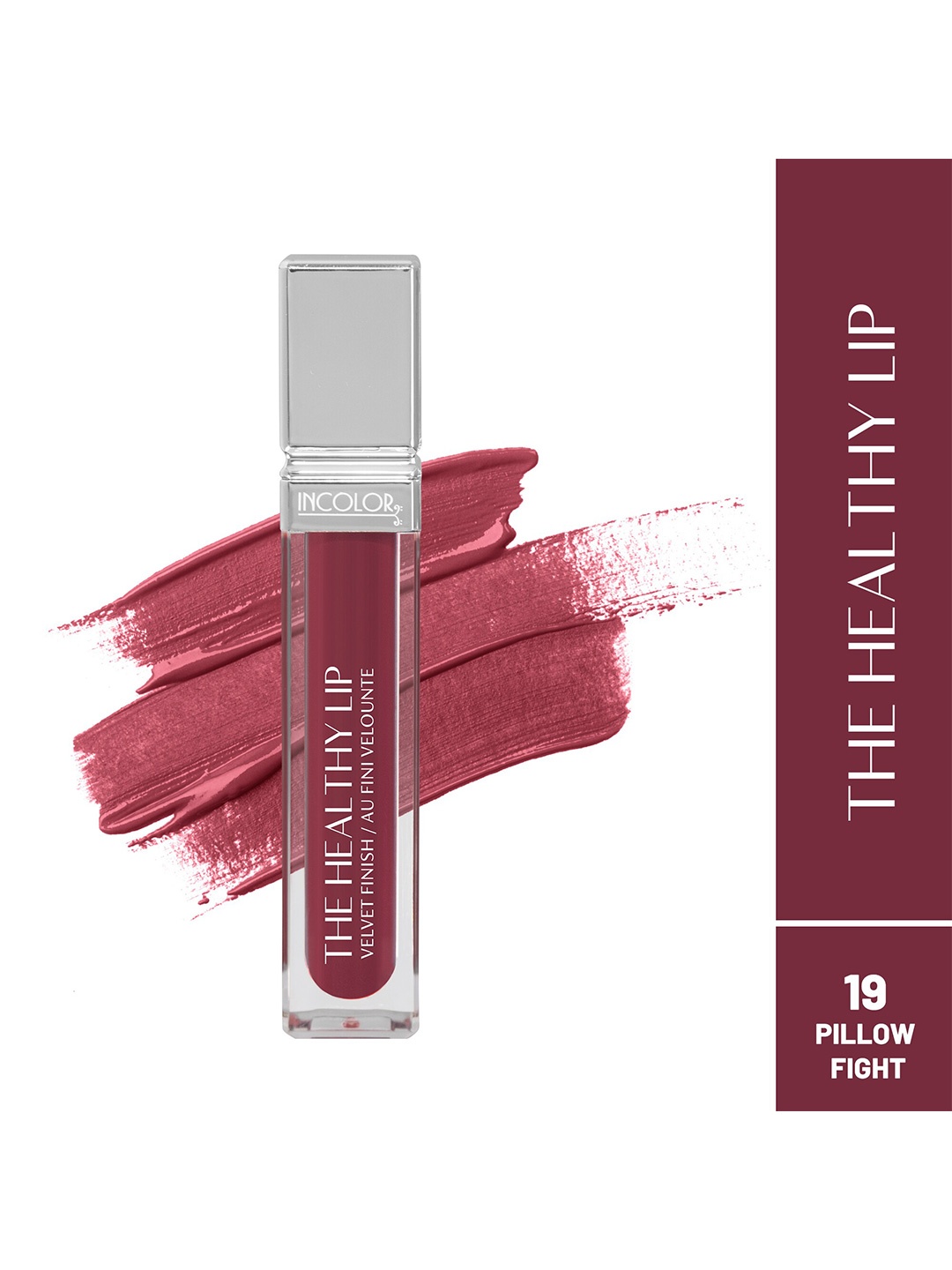 

INCOLOR The Healthy Lip Velvet Finish Lip Gloss - 8ml - Pillow Fight 19, Brown