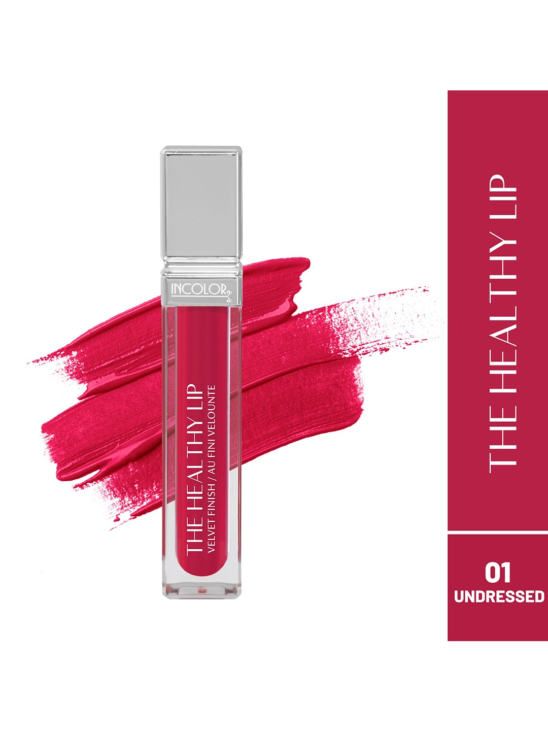 INCOLOR The Healthy Lip Liquid Matte Lip Gloss - 8ml - Undressed 01, Red