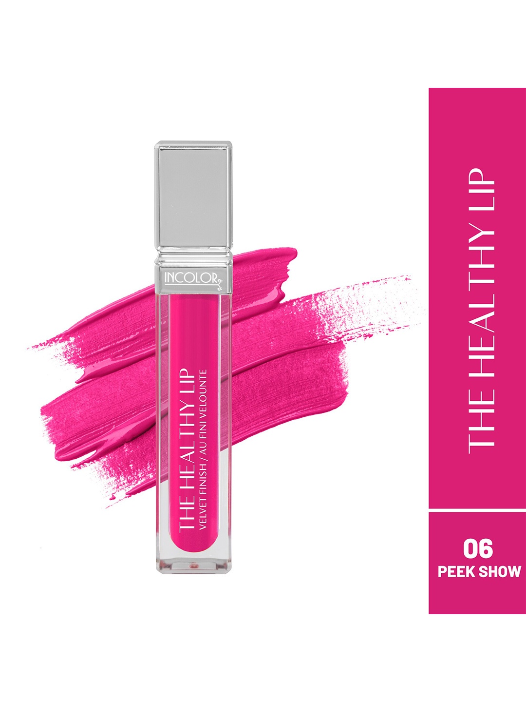 

INCOLOR The Healthy Lip Velvet Finish Lip Gloss - 8ml - Peek Show 06, Pink
