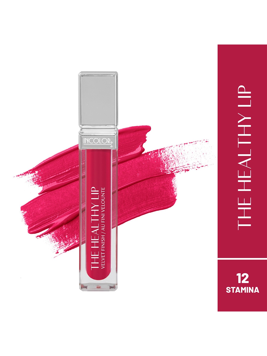 

INCOLOR The Healthy Lip Liquid Matte Lip Gloss - 8ml - Stamina 12, Pink