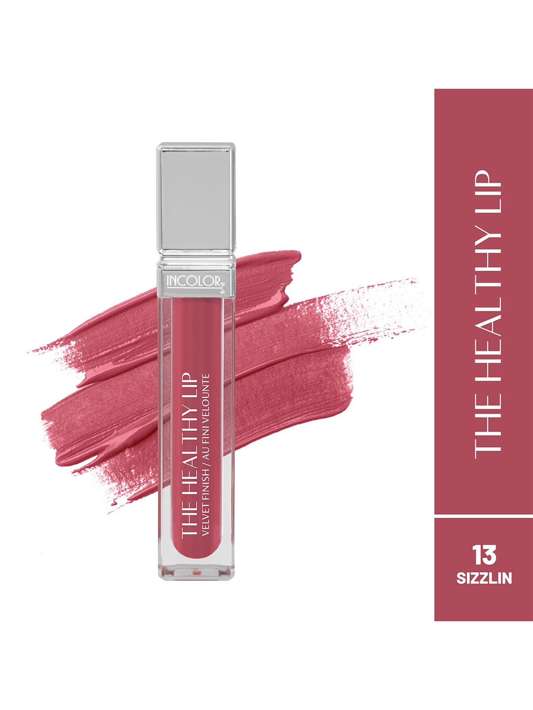 

INCOLOR The Healthy Lip Velvet Finish Lip Gloss - 8ml - Sizzlin 13, Nude