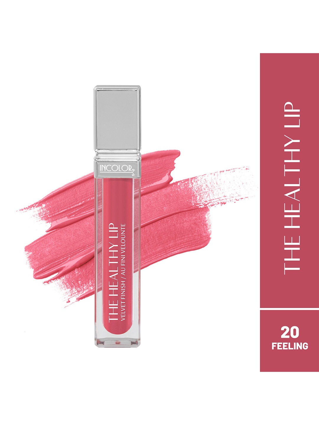 

INCOLOR The Healthy Lip Liquid Matte Lip Gloss - 8ml - Feeling 20, Pink