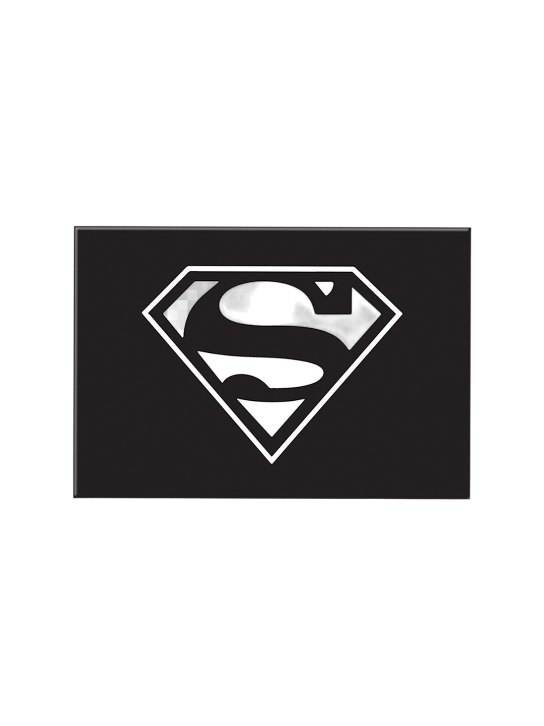 

Epic Stuff Kids DC Comics Superman Logo Rectangular Fridge Magnet, Black
