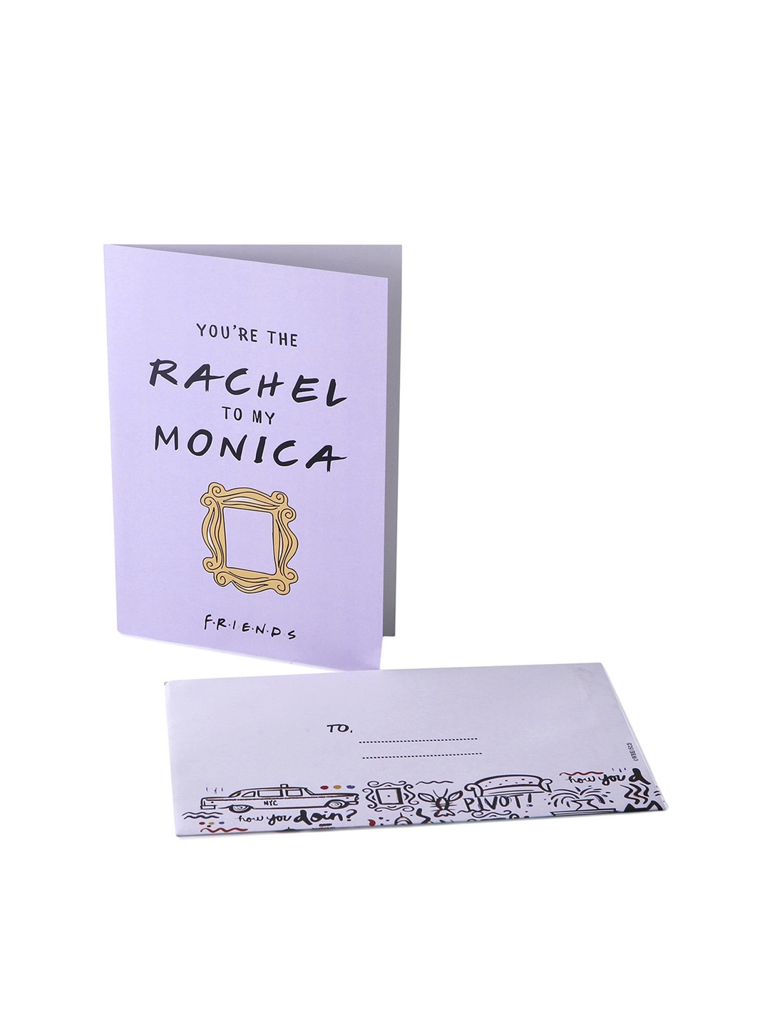 

Epic Stuff Friends Rachel To Monica Greeting Cards, Purple