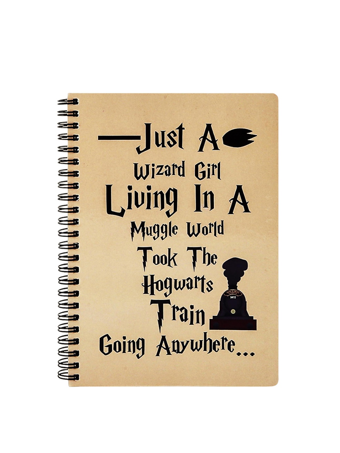 

Epic Stuff Harry Potter Wizard Girl A5 Wiro Notebook- 150 Pages, Beige