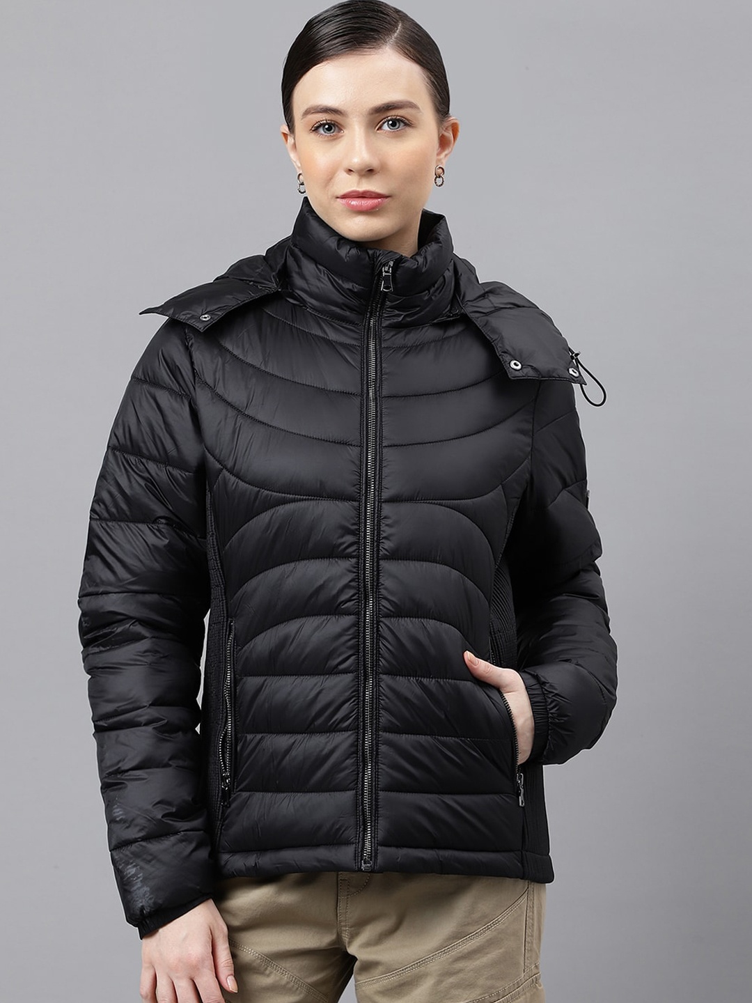 

Woods Hooded Padded Jacket, Black