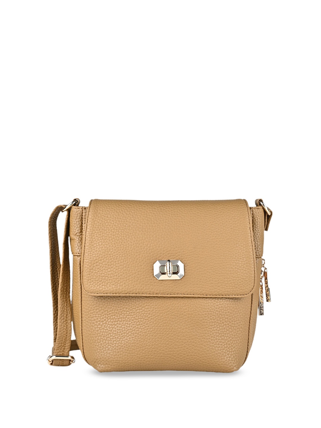 

Rocia Textured Structured Sling Bag, Brown