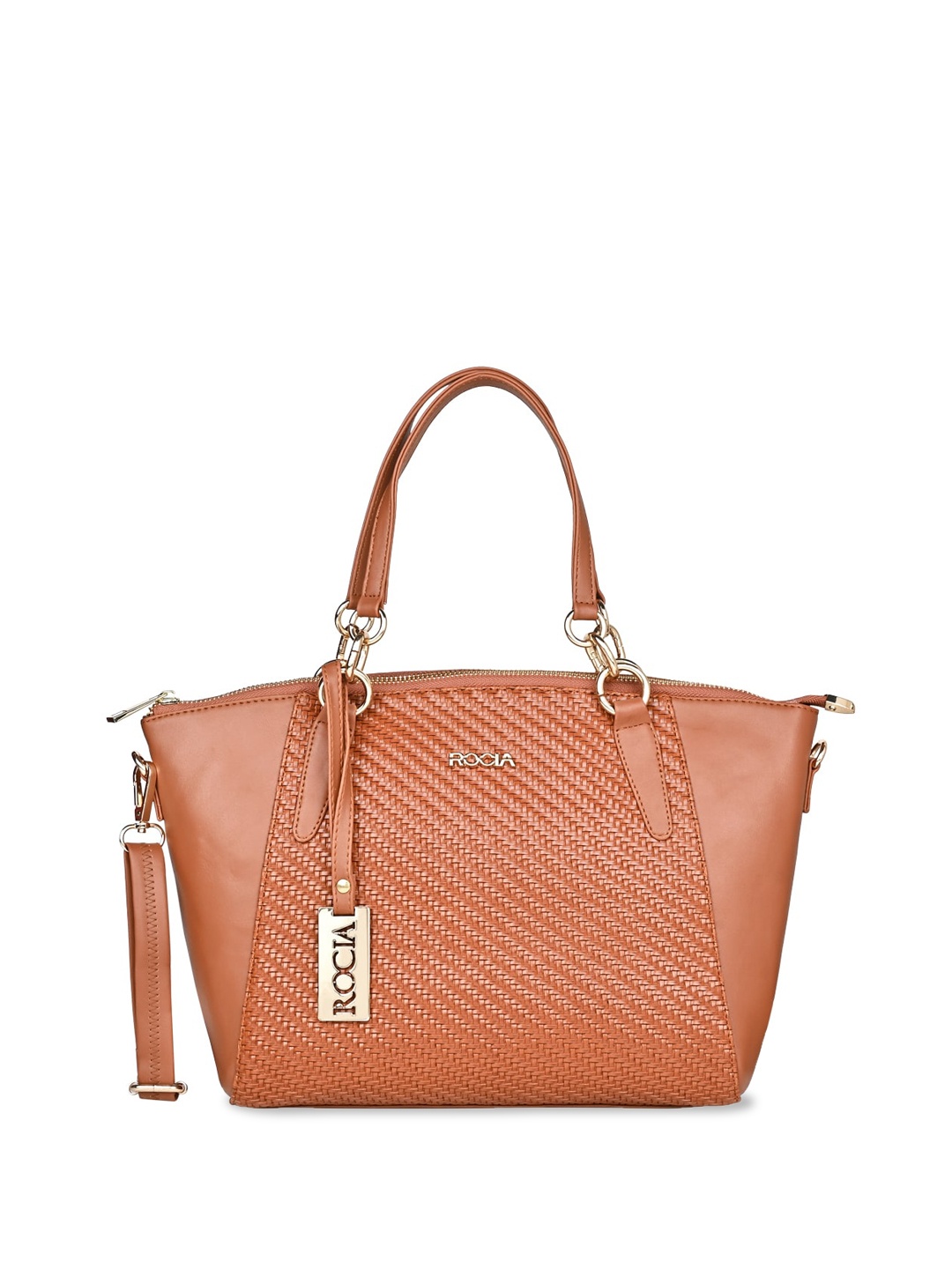 

Rocia Structured Handheld Bag, Tan