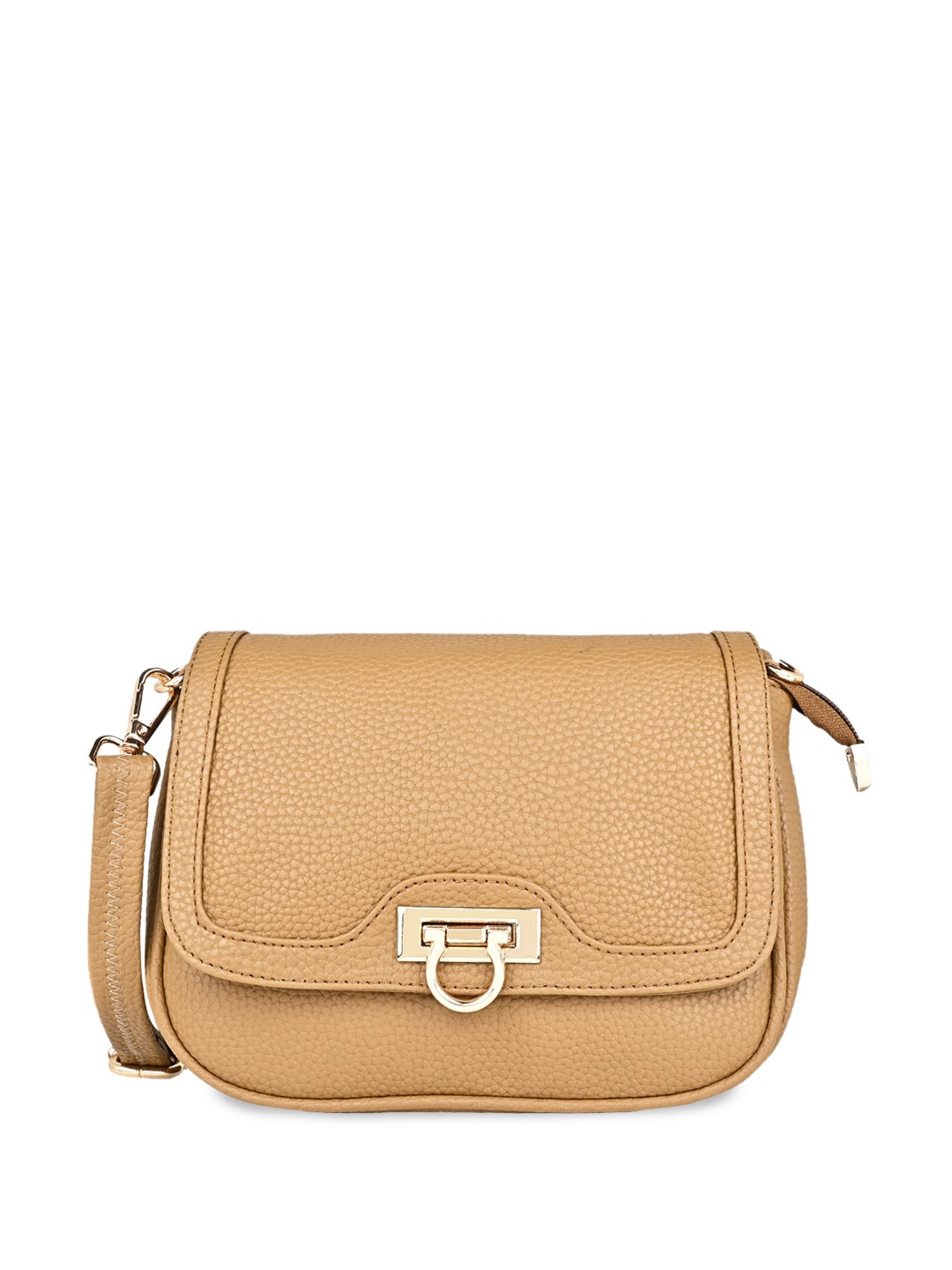 

Rocia PU Structured Sling Bag With Buckle Detail, Brown