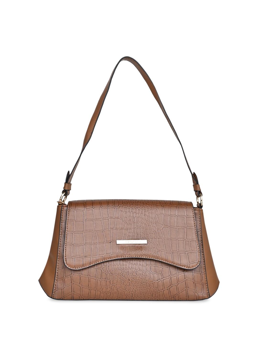 

Rocia Textured Structured Sling Bag, Brown