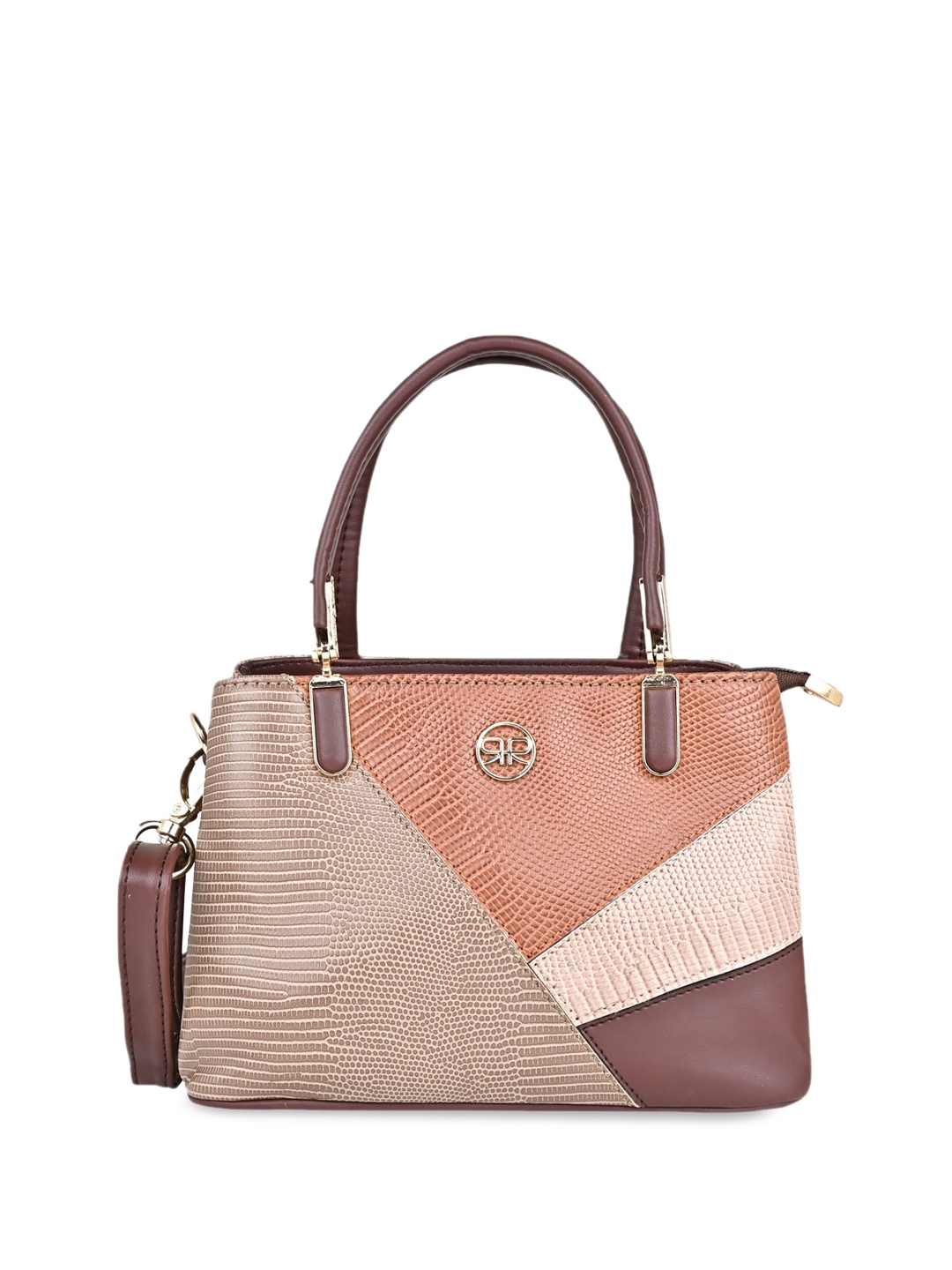 

Rocia Textured Structured Shoulder Bag, Cream