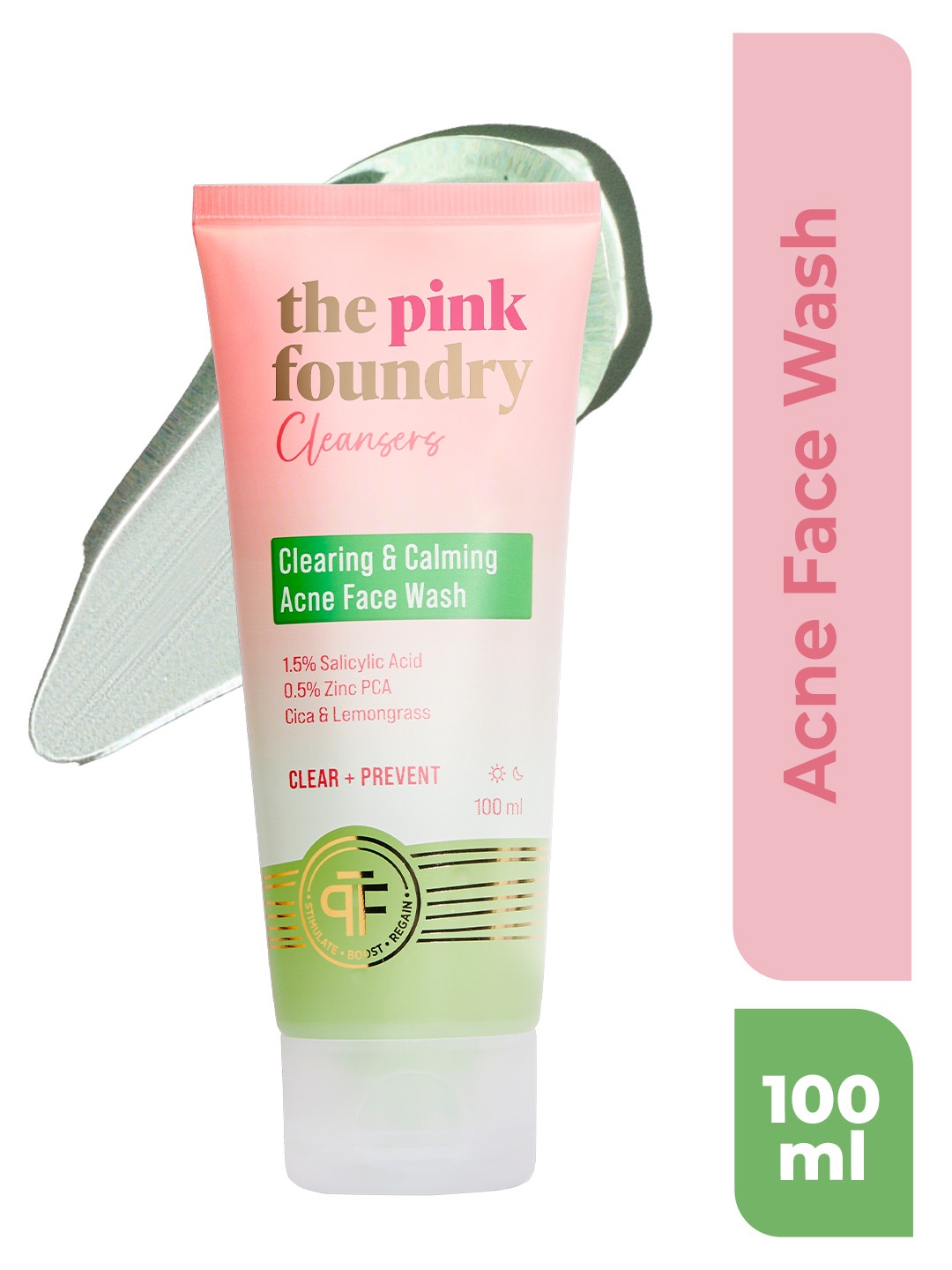 

The Pink Foundry Cleansers Clearing & Calming Acne Face Wash - 100ml