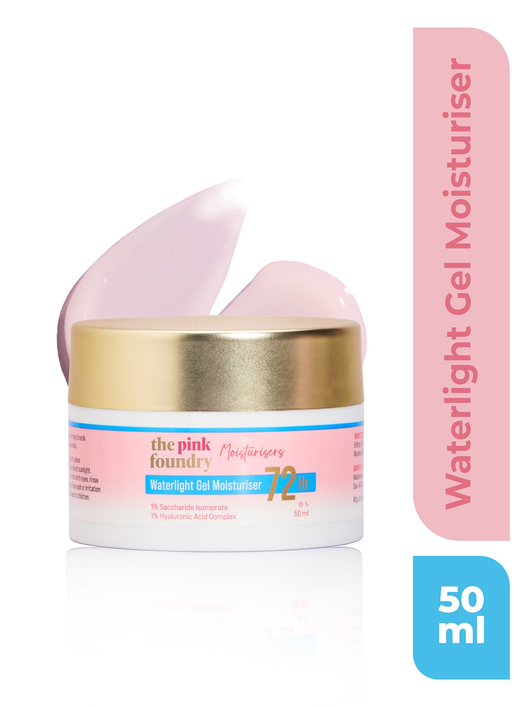

The Pink Foundry Waterlight Gel Moisturiser 72 Hrs With Hyaluronic Acid - 50ml