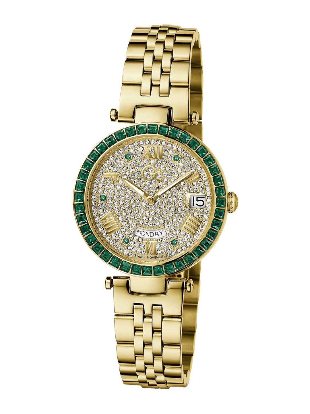 

GC Women Embellished Dial Stainless Steel Straps Analogue Watch Z01013L1MF, White