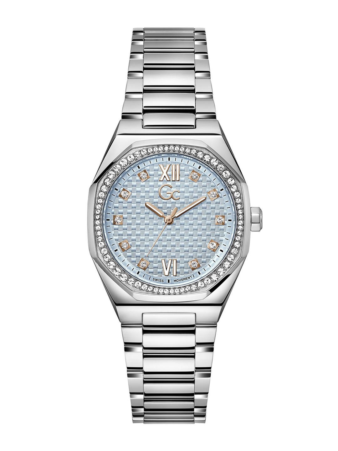 

GC Women Embellished Dial & Stainless Steel Straps Analogue Watch Z25003L7MF, Blue