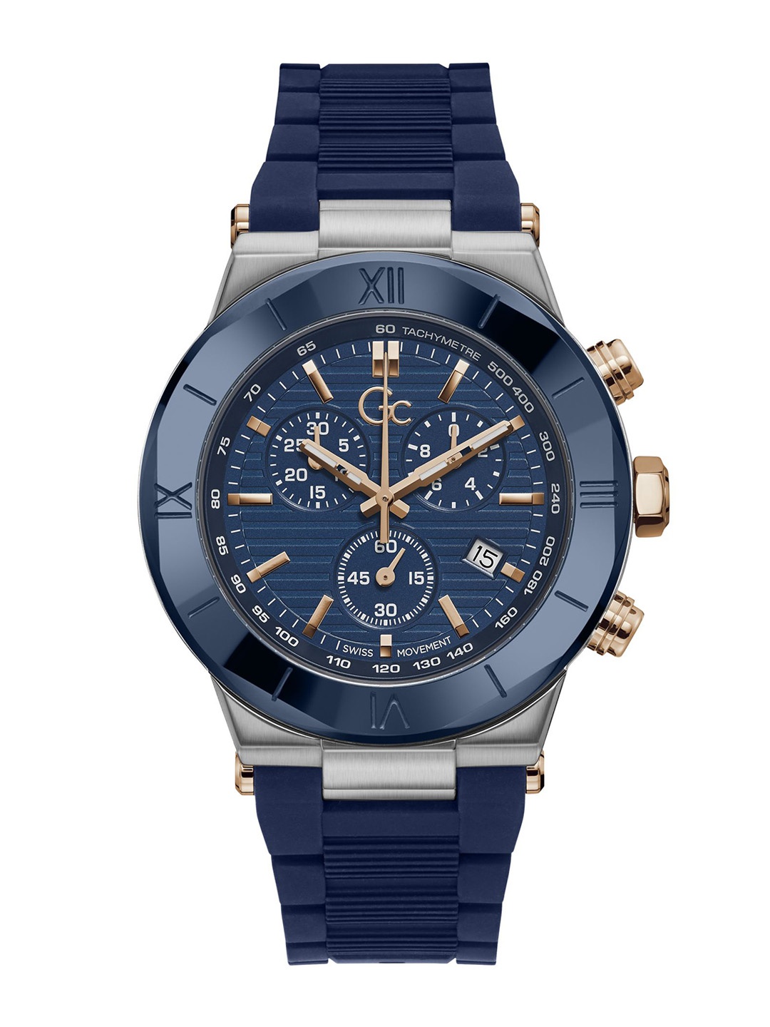 

GC Men Textured Dial & Straps Analogue Watch Y69004G7MF, Blue