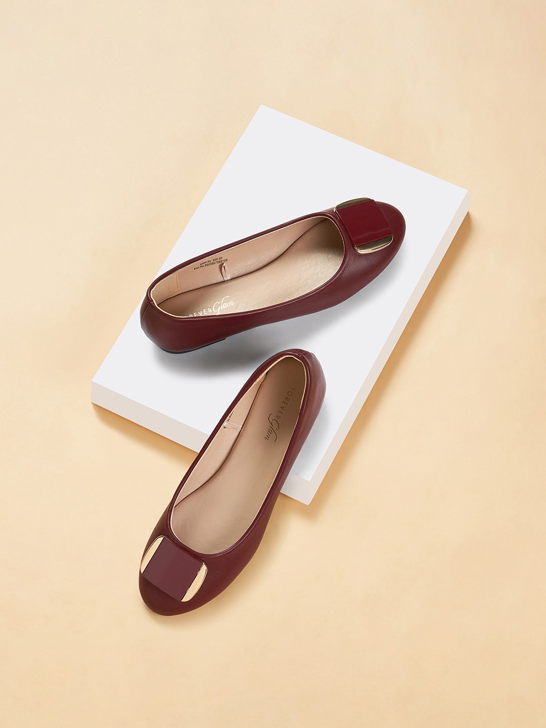 

Forever Glam by Pantaloons Embellished Ballerinas, Burgundy
