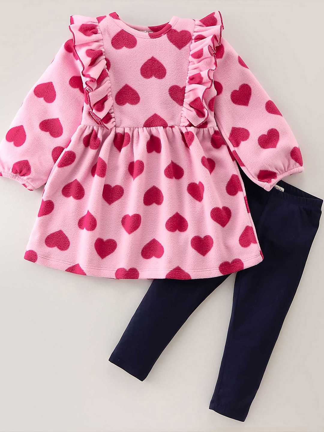 

CrayonFlakes Printed Clothing Set, Pink