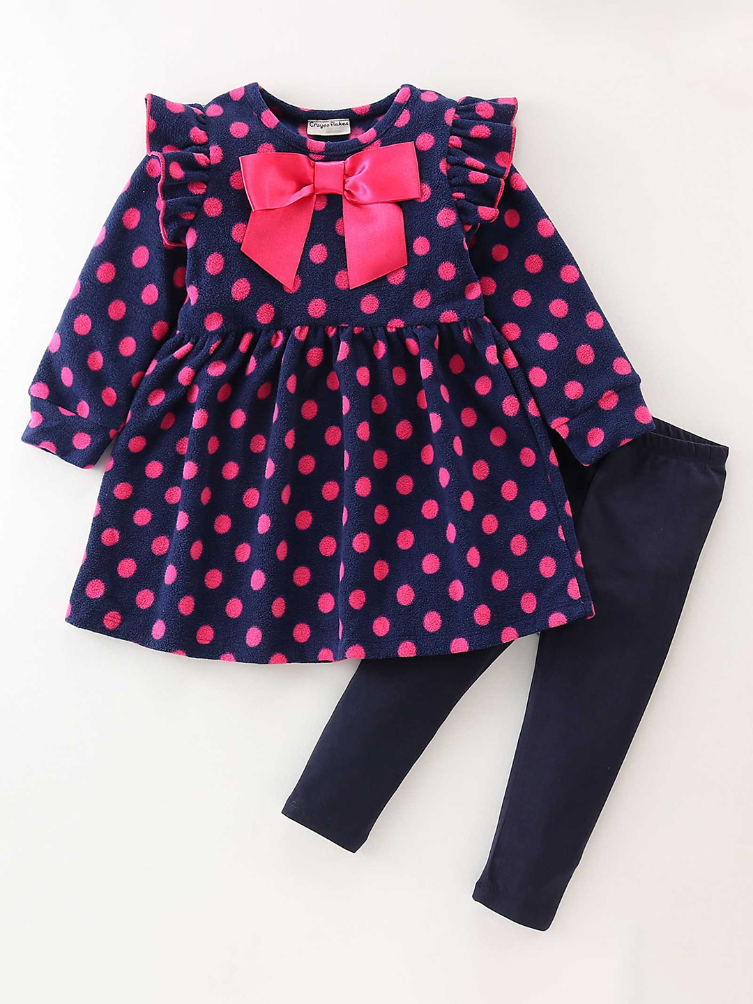 CrayonFlakes Printed Clothing Set, Navy blue