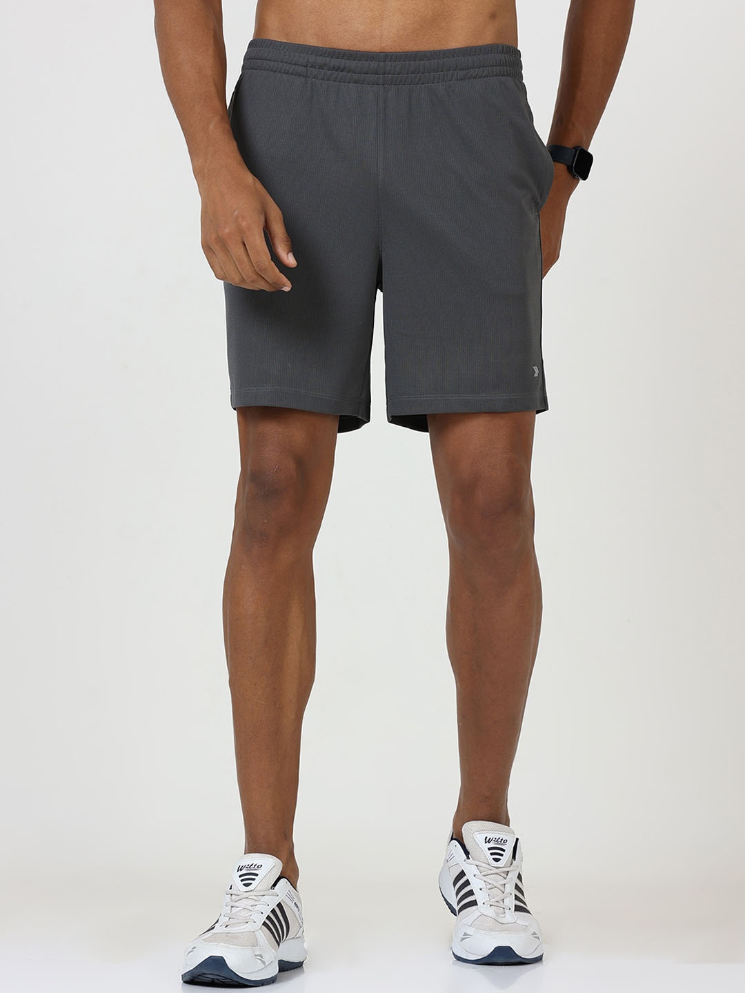 Jolger Men's super Breathable Lightweight Fitness Shorts, Grey