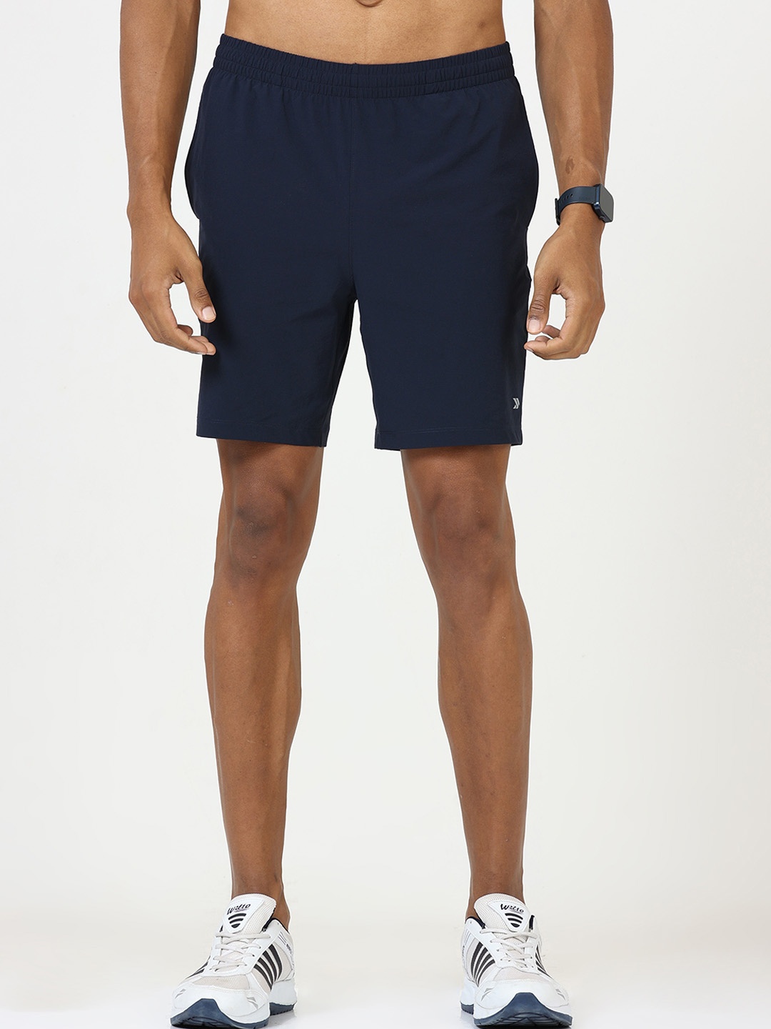 

Jolger Men's super Stretchable, Tear resistant Fitness Shorts, Navy blue