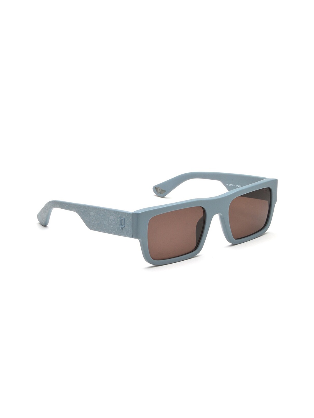 

Police Men Rectangle Sunglasses with UV Protected Lens SPLL1254M81SG, Brown
