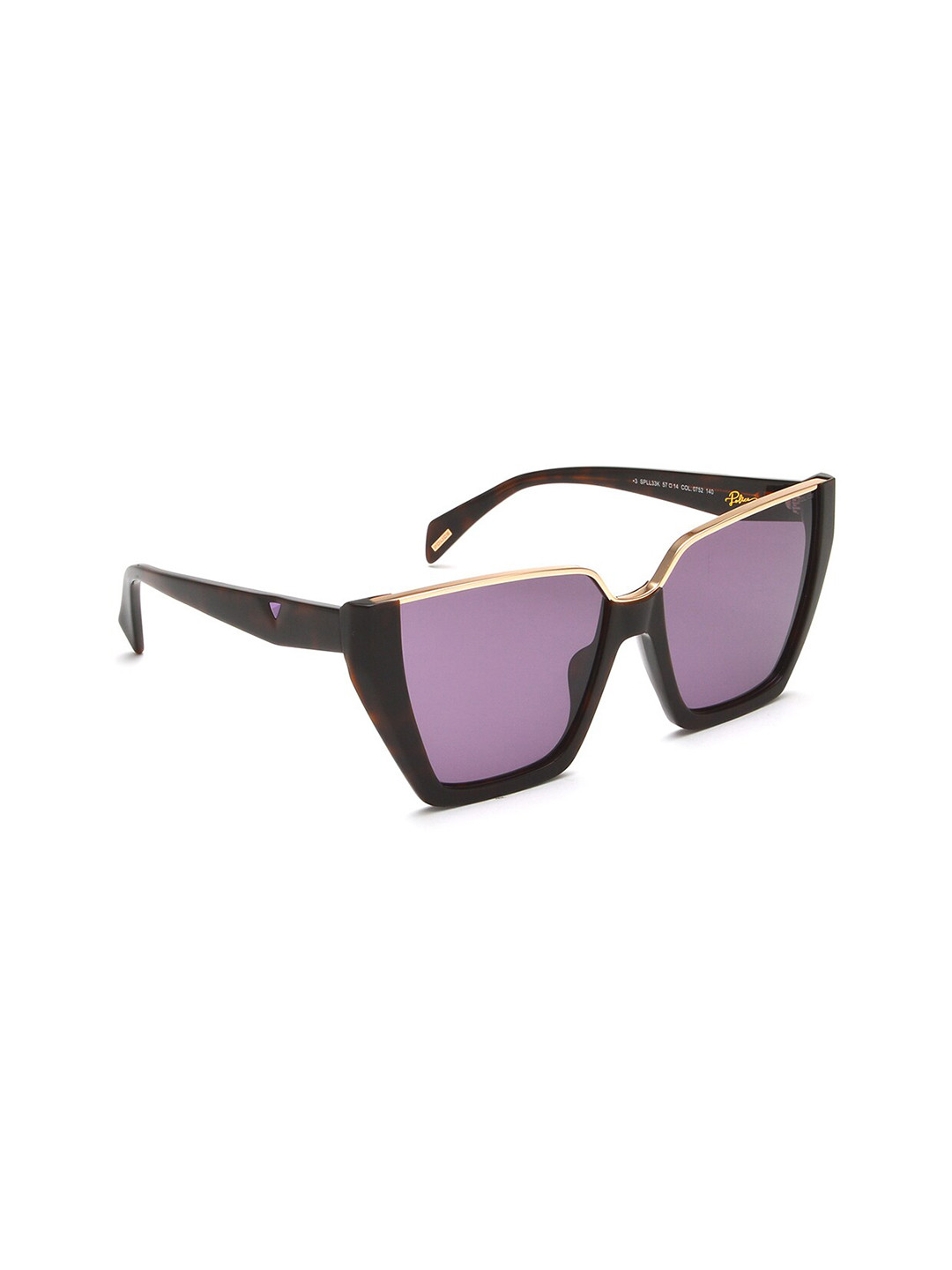 

Police Men Wayfarer Sunglasses With UV Protected Lens SPLL3357752SG, Purple